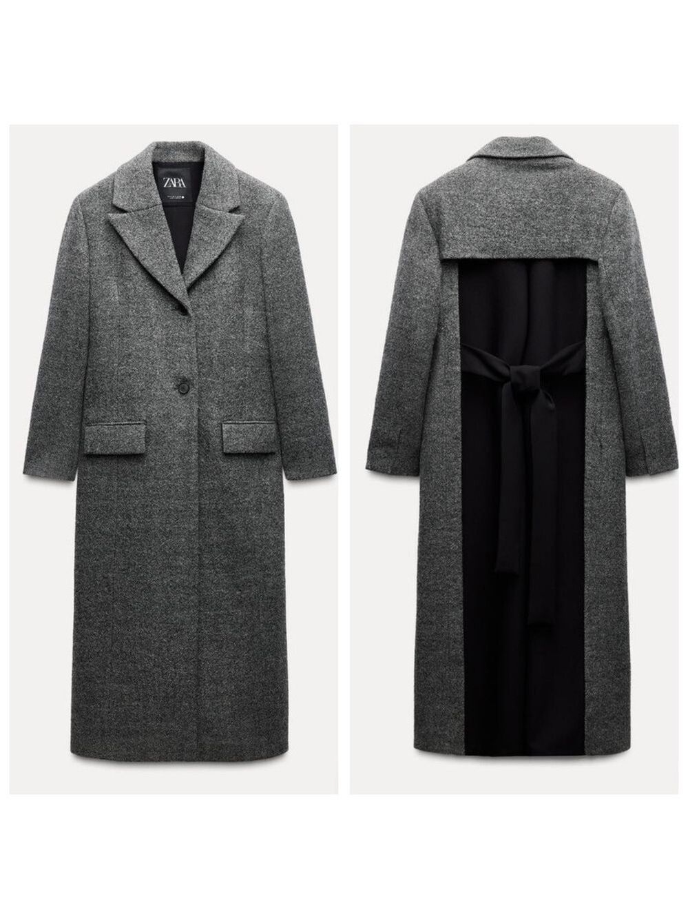 ZARA WOMAN ZW COLLECTION Combined Wool Coat